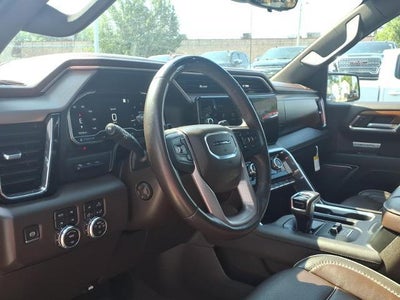 2023 GMC Sierra 1500 4WD Denali Crew Cab with Super Cruise, Denali Reserve, Power Sunroof, MultiPro Tailgate, and GMC Pro Safety 18,238 Miles