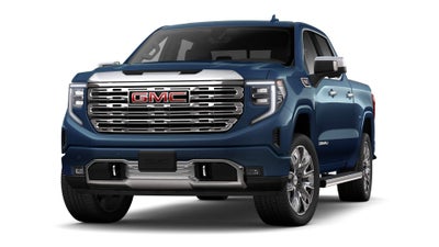2026 GMC Sierra 1500 4WD Denali Crew Cab with Denali Reserve, Technology, Multipro Tailgate, MultiPro Power Steps, Power Sunroof, Trailering, 13.4" Premium GMC Infotainment with Google Built-In, and GMC Pro Safety