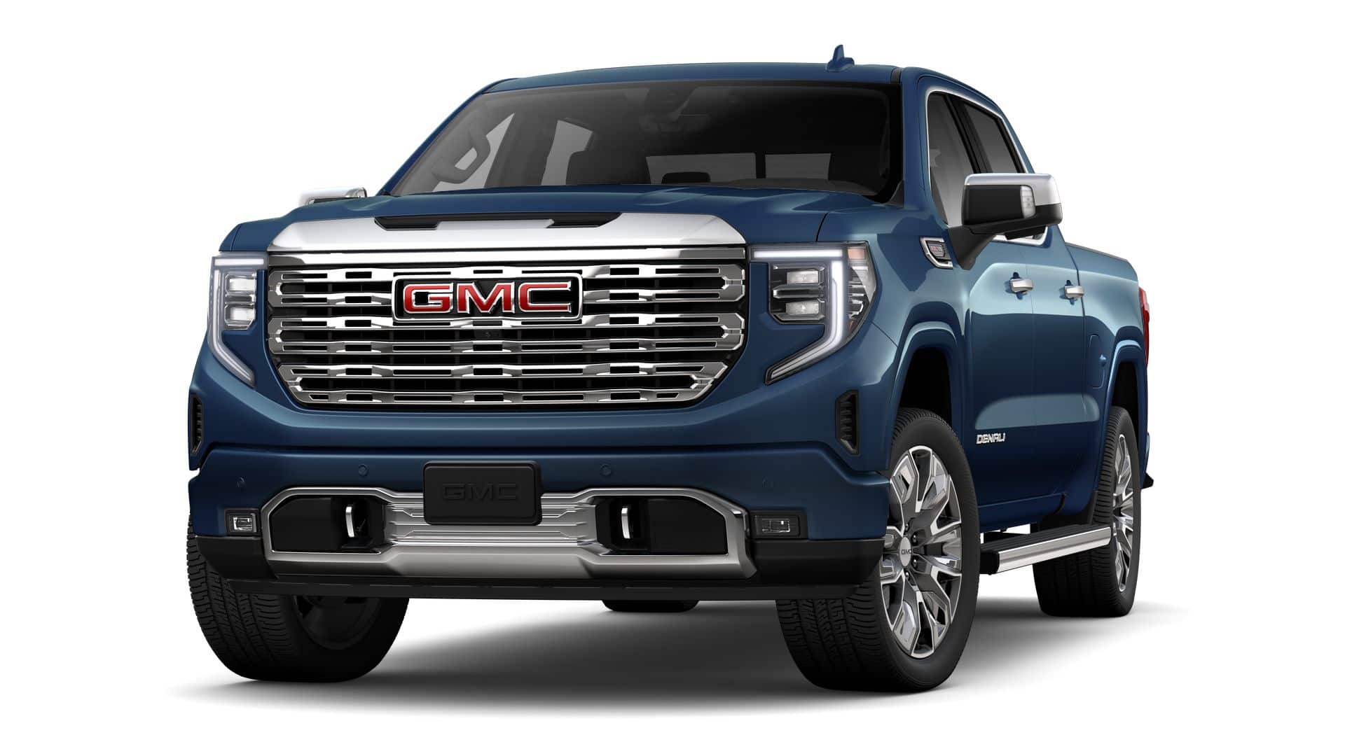 2026 GMC Sierra 1500 4WD Denali Crew Cab with Denali Reserve, Technology, Multipro Tailgate, MultiPro Power Steps, Power Sunroof, Trailering, 13.4" Premium GMC Infotainment with Google Built-In, and GMC Pro Safety