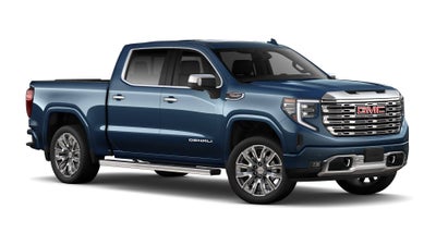 2026 GMC Sierra 1500 4WD Denali Crew Cab with Denali Reserve, Technology, Multipro Tailgate, MultiPro Power Steps, Power Sunroof, Trailering, 13.4" Premium GMC Infotainment with Google Built-In, and GMC Pro Safety