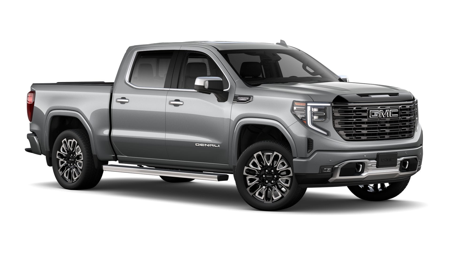2026 GMC Sierra 1500 4WD Denali Ultimate Crew Cab with Super Cruise, Leather, Trailering, MultiPro Tailgate, Power Sunroof, 12 Speaker Bose, and Denali Premium Suspension