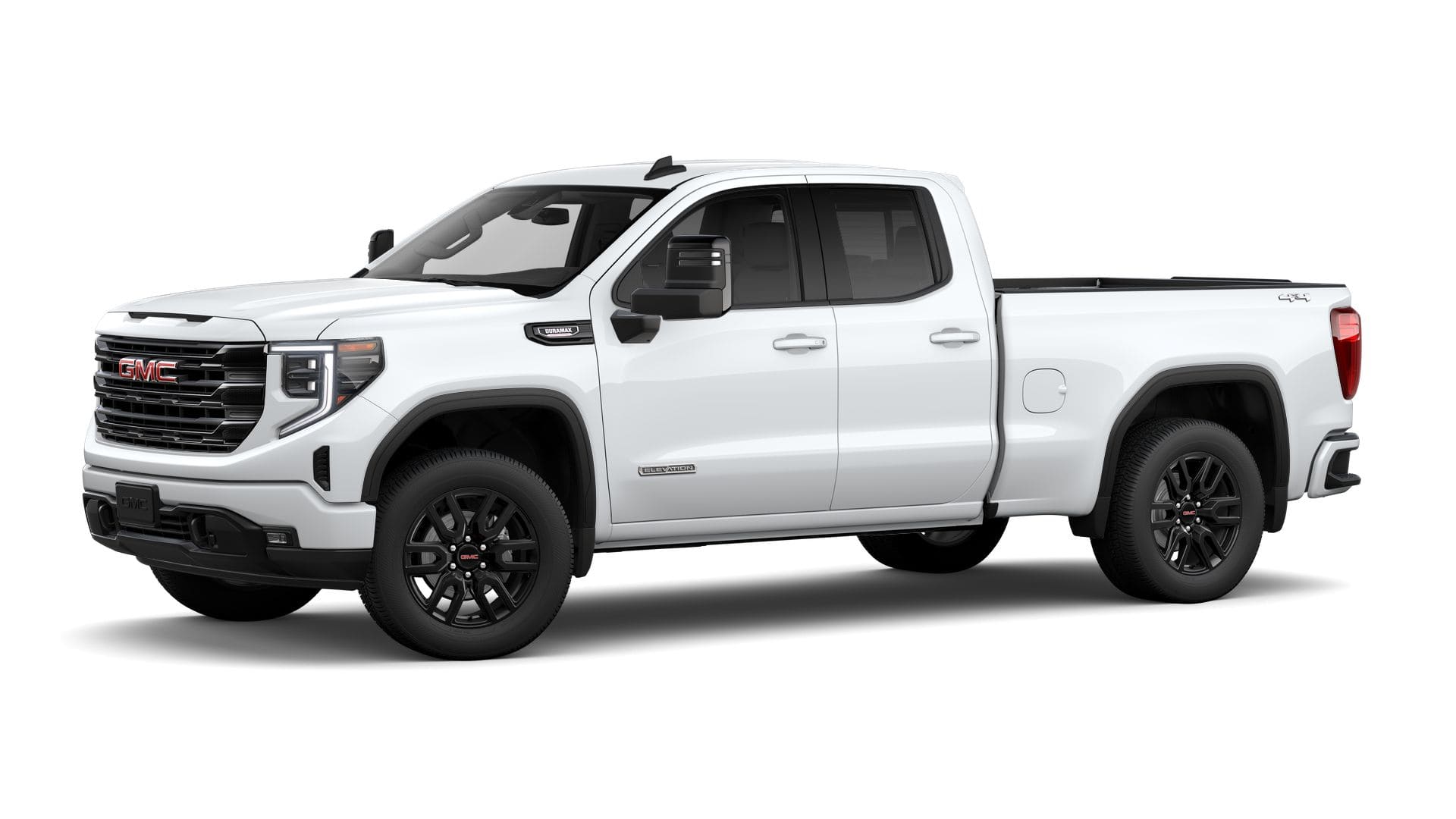 2026 GMC Sierra 1500 4WD Elevation Duramax Double Cab with Elevation Preferred, Max Trailering, Heated Front Bucket Seats, Trailering Mirrors, 13.4" Premium GMC Infotainment with Google Built-In, Bose Premium, and GMC Pro Safety