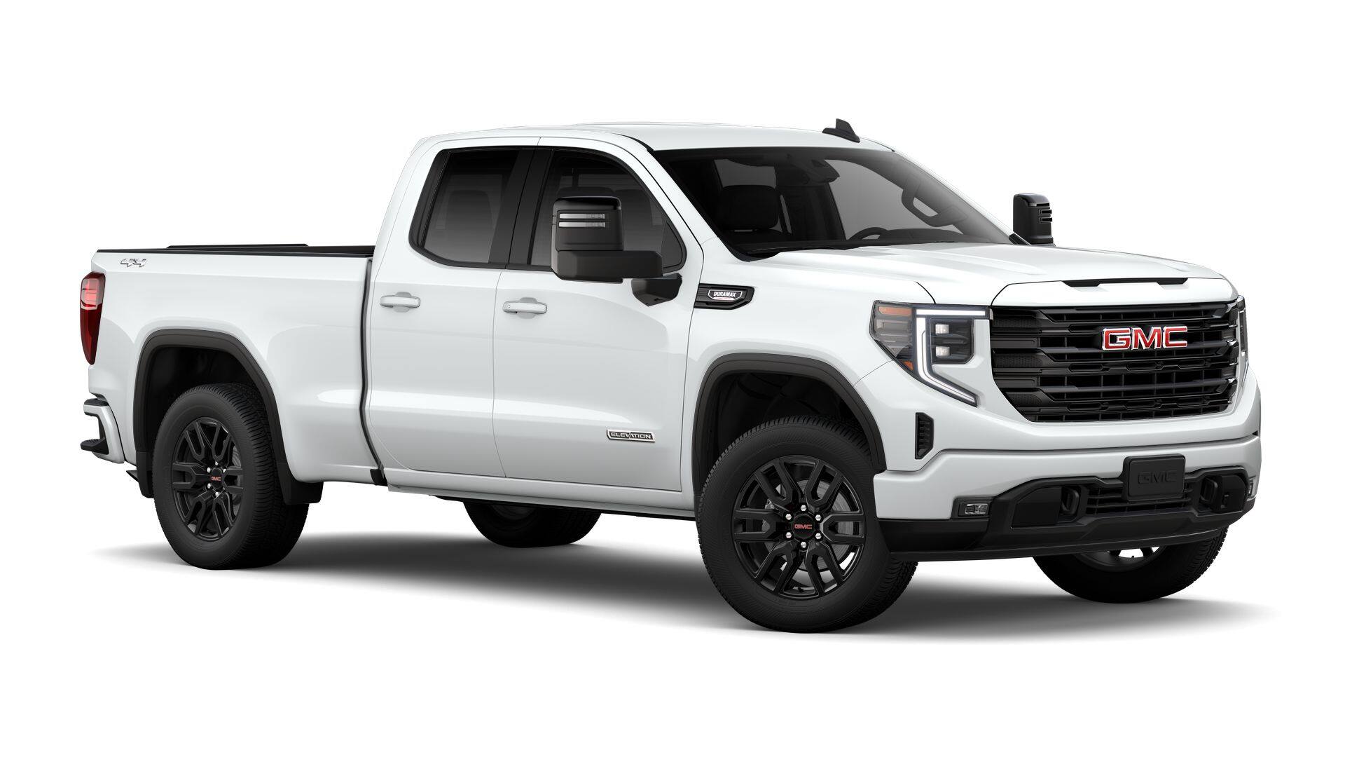 2026 GMC Sierra 1500 4WD Elevation Duramax Double Cab with Elevation Preferred, Max Trailering, Heated Front Bucket Seats, Trailering Mirrors, 13.4" Premium GMC Infotainment with Google Built-In, Bose Premium, and GMC Pro Safety