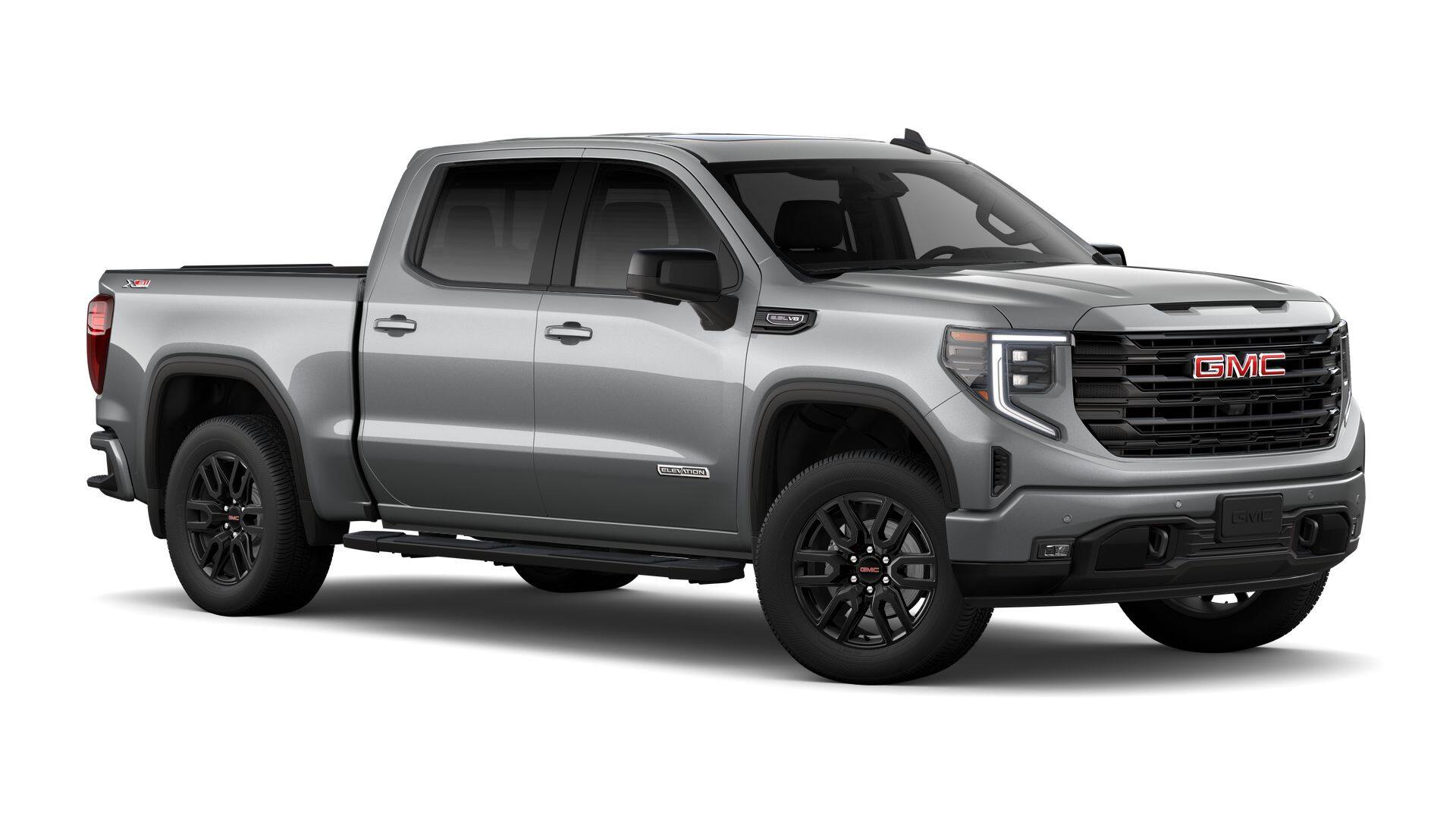 2026 GMC Sierra 1500 4WD Elevation Crew Cab with Sierra Safety Plus, Elevation Preferred, X31 Off-Road, Trailering, Power Sunroof, and GMC Pro Safety