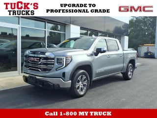 2025 GMC Sierra 1500 4WD SLT Crew Cab with MultiPro Tailgate, Heated 10-Way Power Front Seats, Trailering, and GMC Pro Safety