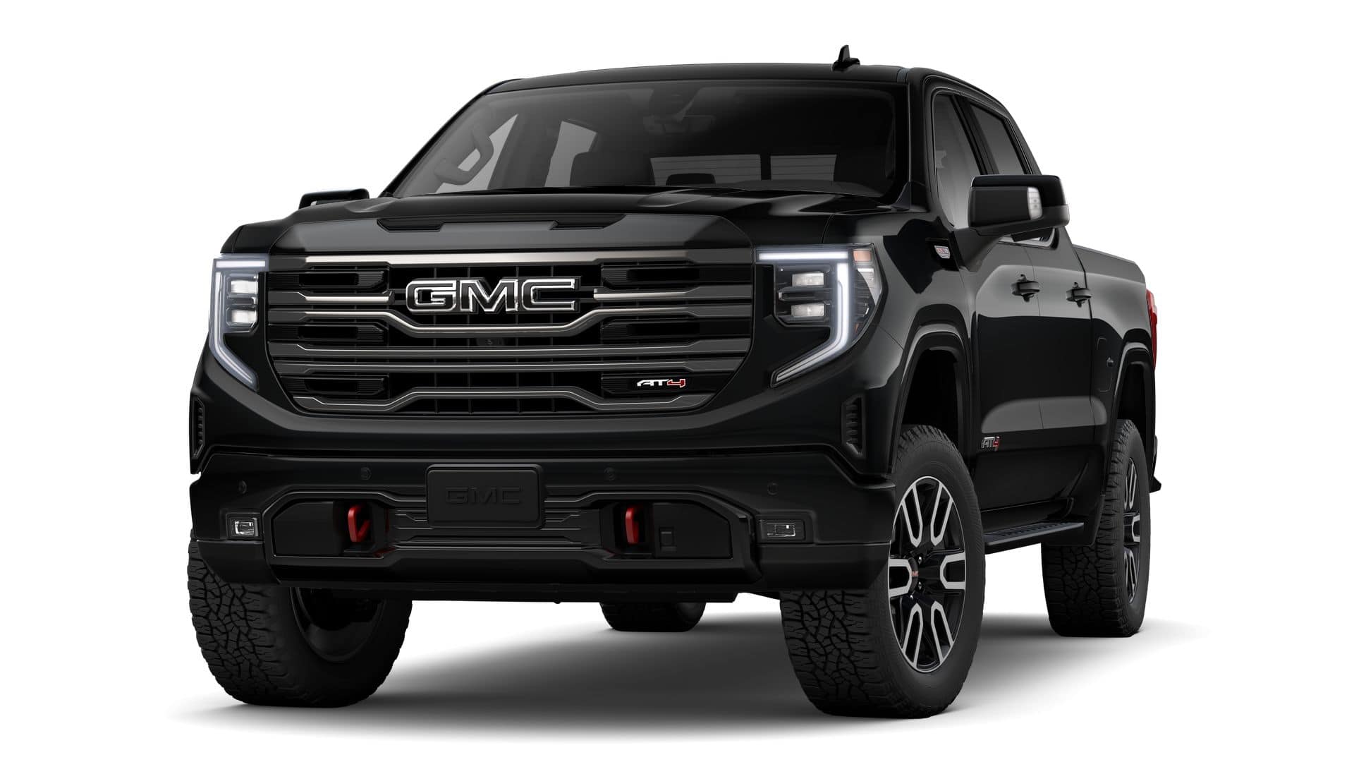 2026 GMC Sierra 1500 4WD AT4 Crew Cab with AT4 Premium, AT4 Preferred, Technology, Power Sunroof, MultiPro Tailgate, Trailering, and GMC Pro Safety