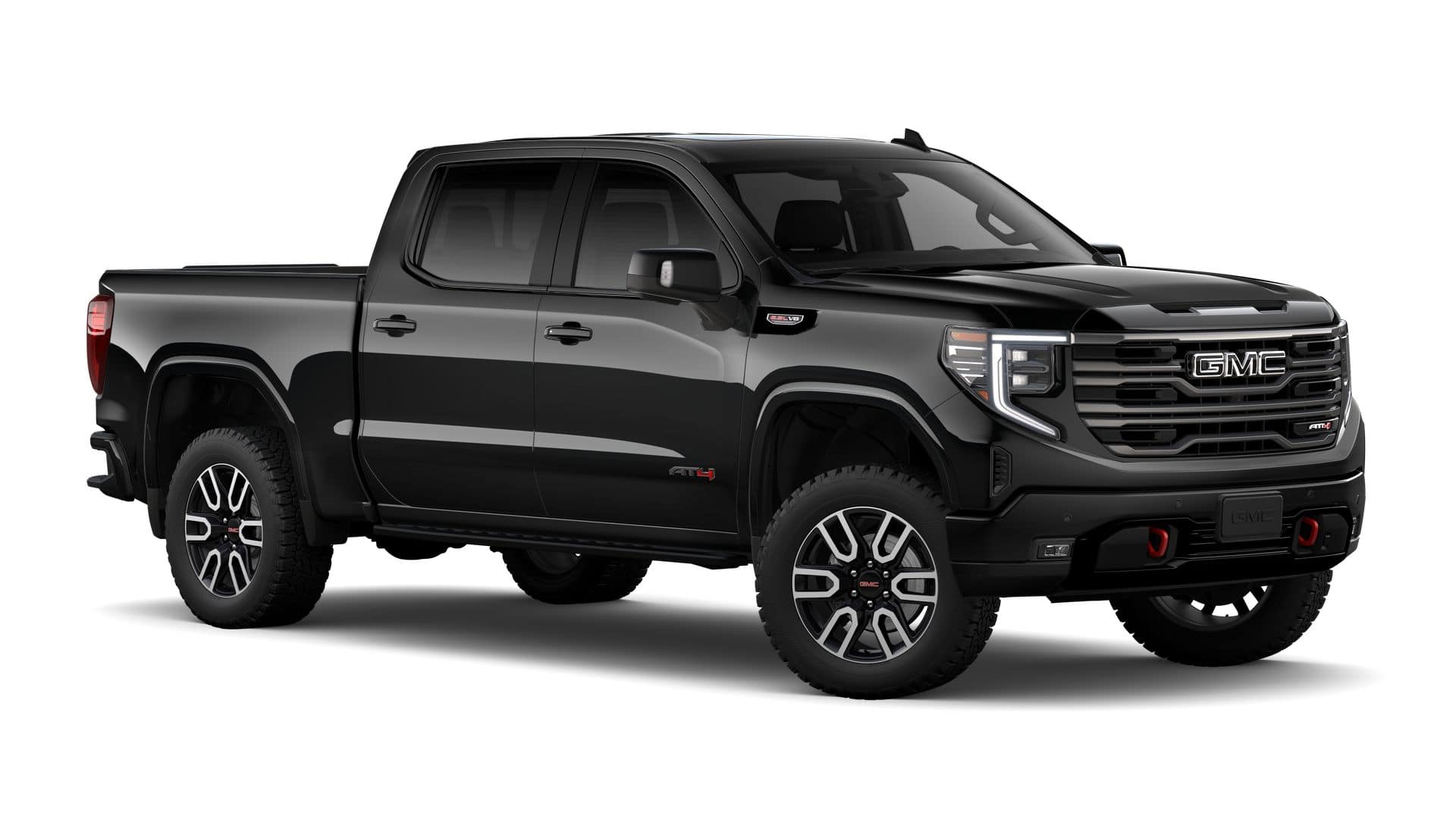 2026 GMC Sierra 1500 4WD AT4 Crew Cab with AT4 Premium, AT4 Preferred, Technology, Power Sunroof, MultiPro Tailgate, Trailering, and GMC Pro Safety