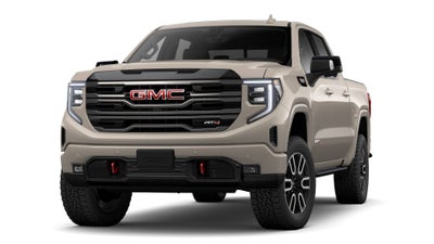 2026 GMC Sierra 1500 4WD AT4 Crew Cab with AT4 Premium, AT4 Preferred, Leather, Technology, MultiPro Tailgate, Power Sunroof, Trailering, and GMC Pro Safety