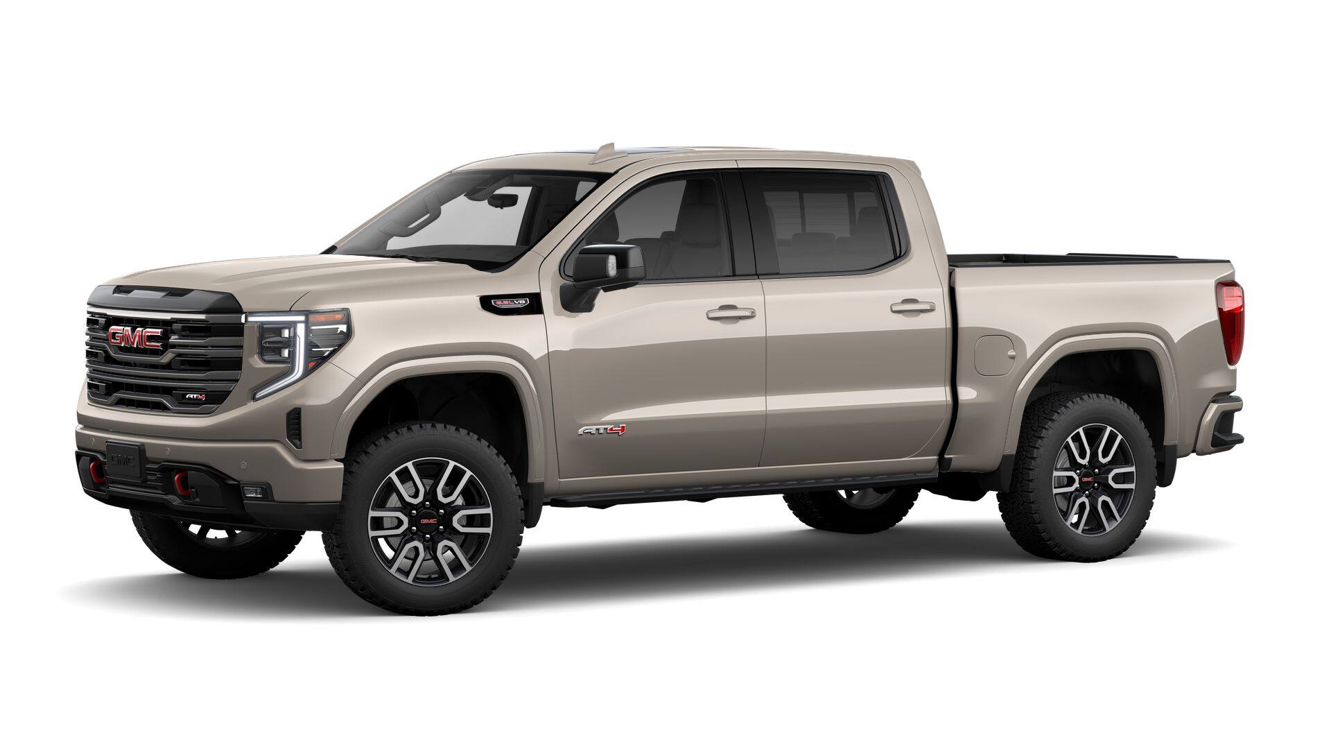 2026 GMC Sierra 1500 4WD AT4 Crew Cab with AT4 Premium, AT4 Preferred, Leather, Technology, MultiPro Tailgate, Power Sunroof, Trailering, and GMC Pro Safety