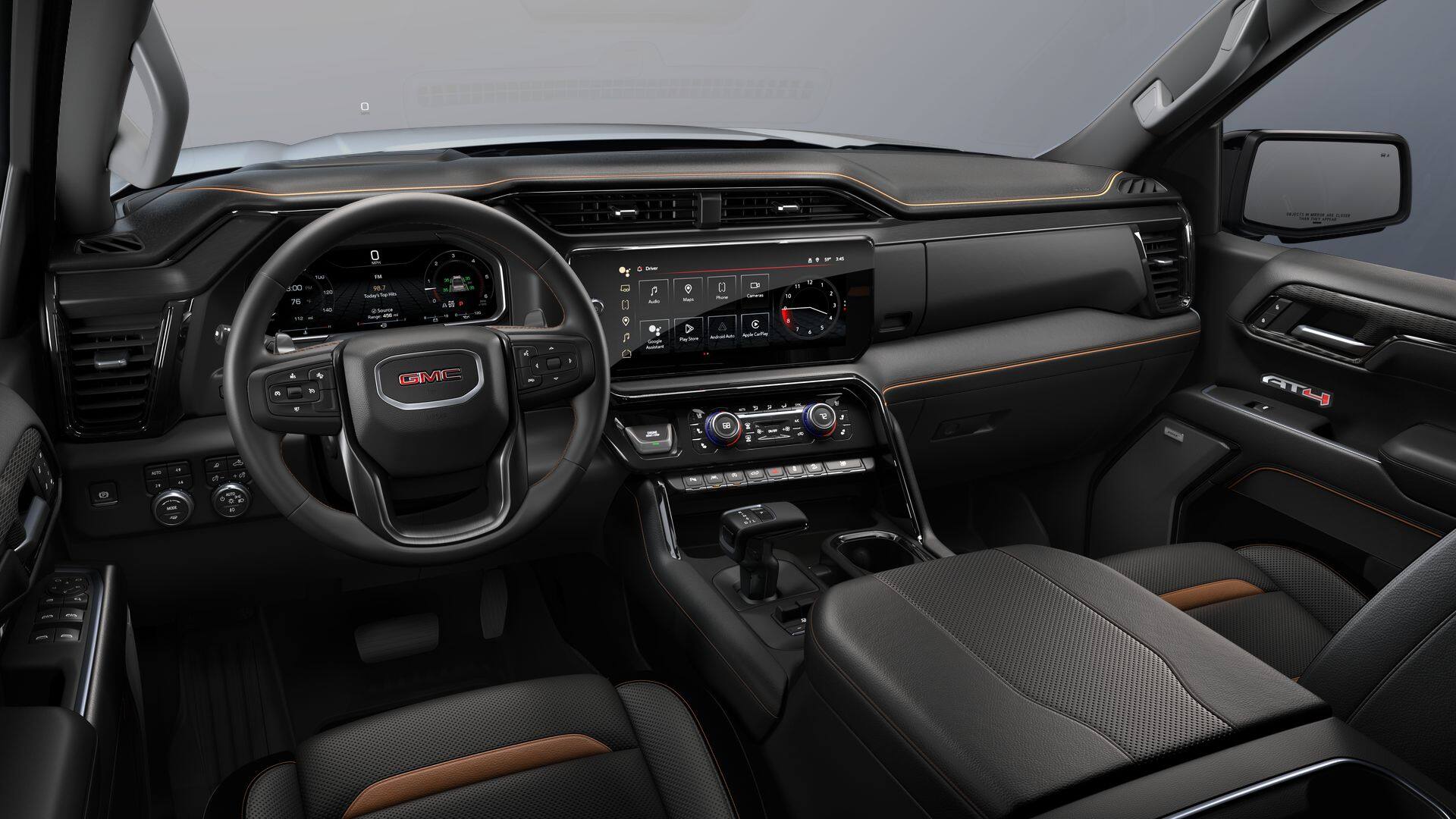 2026 GMC Sierra 1500 4WD AT4 Crew Cab with AT4 Premium, AT4 Preferred, Leather, Technology, MultiPro Tailgate, Power Sunroof, Trailering, and GMC Pro Safety
