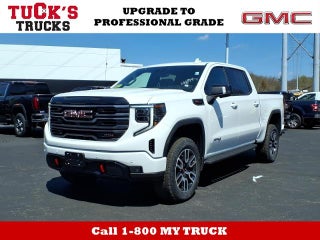 2026 GMC Sierra 1500 4WD AT4 Crew Cab with AT4 Premium, AT4 Preferred, Technology, Power Sunroof, Ventilated/Heated Front Seats, 13.4" Premium GMC Infotainment with Google Built-In, and GMC Pro Safety