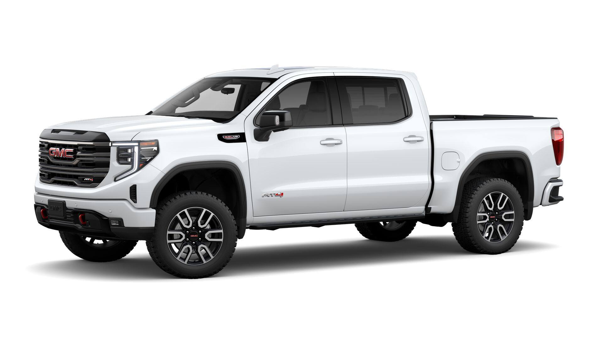 2026 GMC Sierra 1500 4WD AT4 Crew Cab with AT4 Premium, AT4 Preferred, Technology, Power Sunroof, Ventilated/Heated Front Seats, 13.4" Premium GMC Infotainment with Google Built-In, and GMC Pro Safety