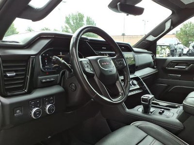 2024 GMC Sierra 1500 4WD AT4X Crew Cab with Leather, MultiPro Tailgate, Power Sunroof, Trailering, 12 Spkr. Bose Sound, and GMC Pro Safety 10,077 Miles