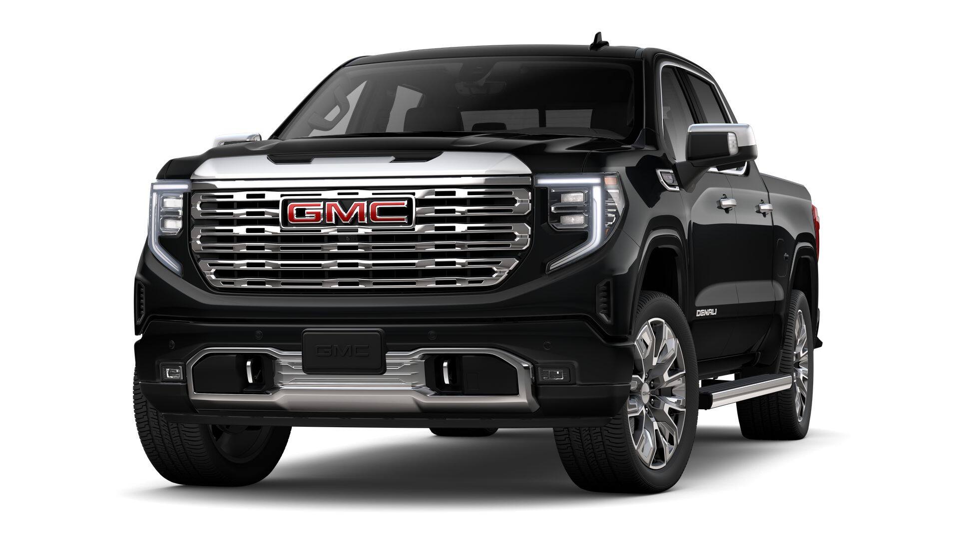 2026 GMC Sierra 1500 4WD Denali Crew Cab with Denali Reserve, Trailering, MultiPro Tailgate, MultiPro Power Steps, Power Sunroof, Technology, and GMC Pro Safety