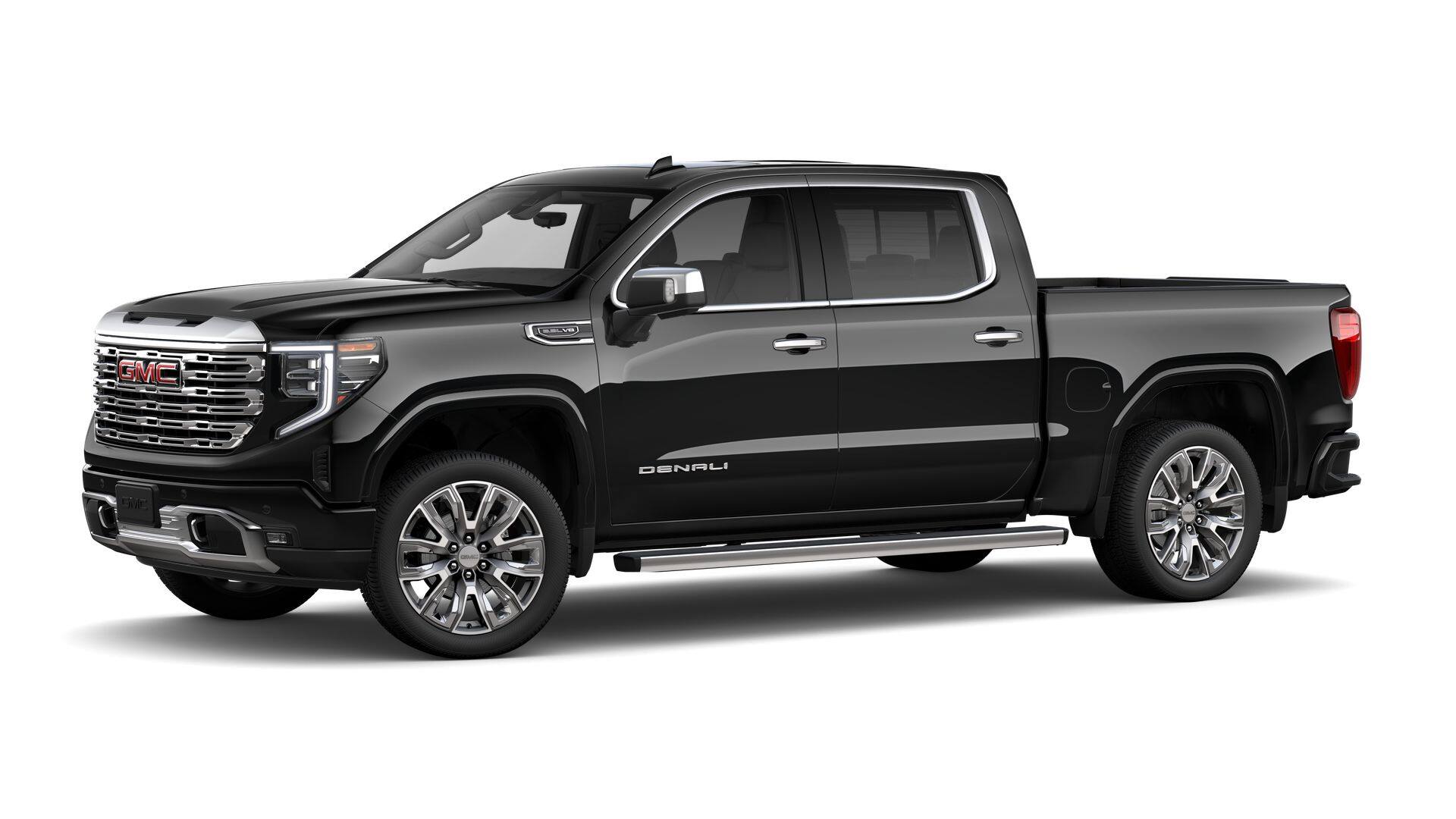 2026 GMC Sierra 1500 4WD Denali Crew Cab with Denali Reserve, Trailering, MultiPro Tailgate, MultiPro Power Steps, Power Sunroof, Technology, and GMC Pro Safety