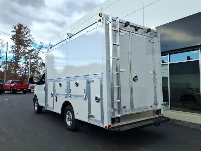 2025 GMC Savana Cutaway 3500 RWD 3500 Van with 12' Dejana Duracube Body, Rear Vision Camera, Theft Deterrent, Power Convenience, Convenience, and Chrome Appearance Package