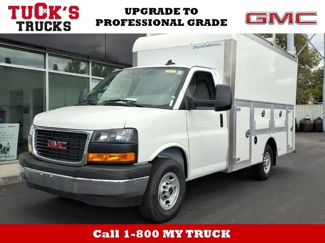 2025 GMC Savana Cutaway 3500 RWD 3500 Van with 12' Dejana Duracube Body, Convenience, Power Convenience, Theft Deterrent, Chrome Appearance, and Rear Vision Camera