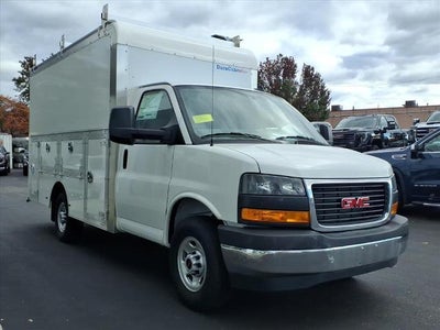 2025 GMC Savana Cutaway 3500 RWD 3500 Van with 12' Dejana Duracube Body, Convenience, Power Convenience, Theft Deterrent, Chrome Appearance, and Rear Vision Camera