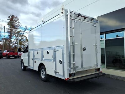 2025 GMC Savana Cutaway 3500 RWD 3500 Van with 12' Dejana Duracube Body, Convenience, Power Convenience, Theft Deterrent, Chrome Appearance, and Rear Vision Camera