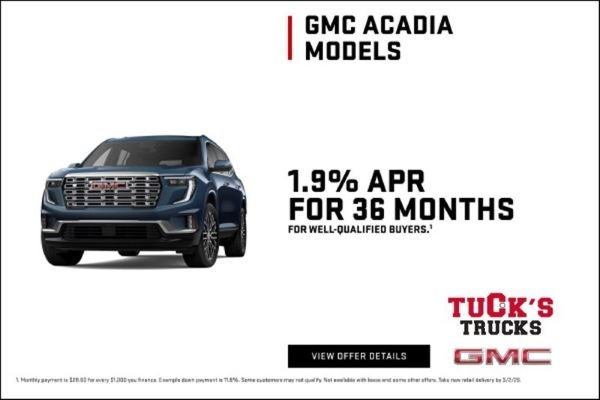 Acadia APR Rate