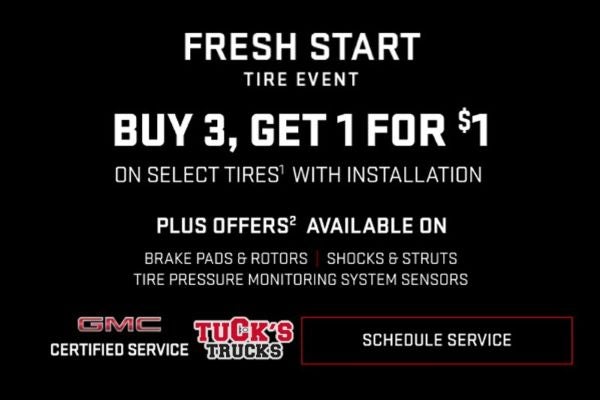 Buy 3, get 1 for $1 on select tire with installation