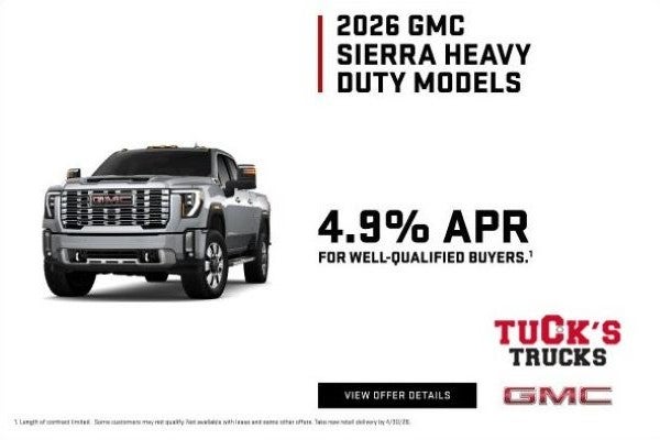 4.9% APR Financing on 2026 Sierra HD