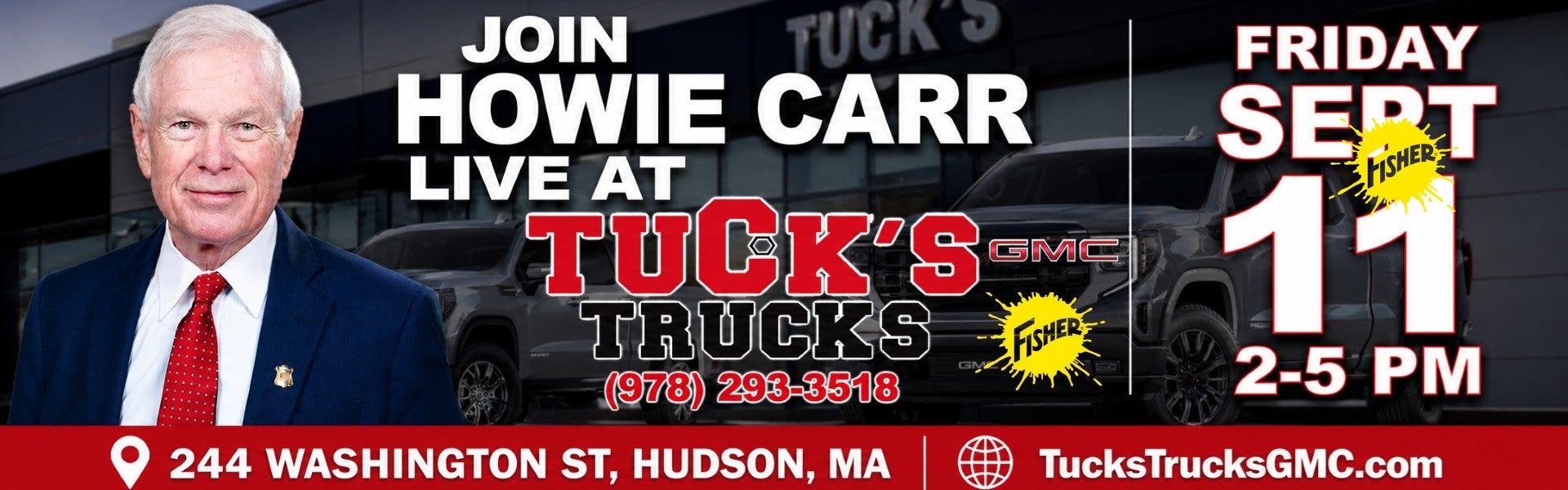 Join Howie Carr at Tuck's Trucks GMC