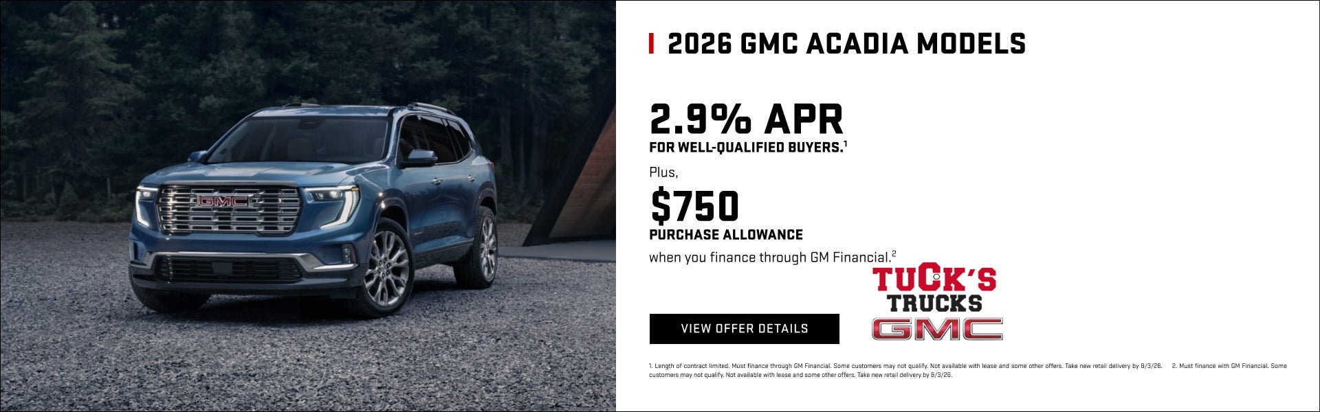 2.9% APR for well-qualified buyers.