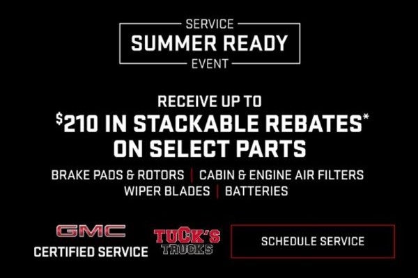 Receive up to $210 in stackable rebates* on select parts