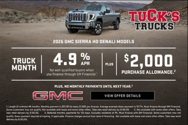 TRUCK MONTH 4.9% APR for well-qualified buyers when you fina